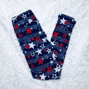 LULAROE OS 4th of July Leggings